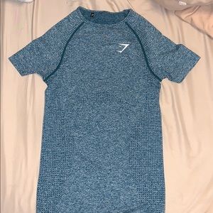 Turquoise Vital seamless Gymshark t-shirt